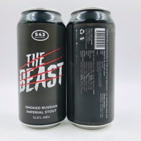 S43: The Beast Russian Imperial Stout (440ml) - Hop Shop Aberdeen