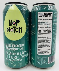 Big Drop vs Hop Notch: Fläderlätt Alcohol Free Elderflower IPA (440ml) - Hop Shop Aberdeen