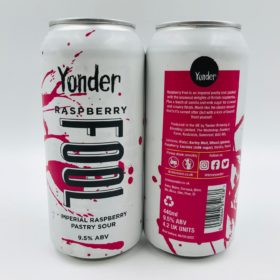 Yonder: Raspberry Fool Imperial Pastry Sour (440ml) - Hop Shop Aberdeen