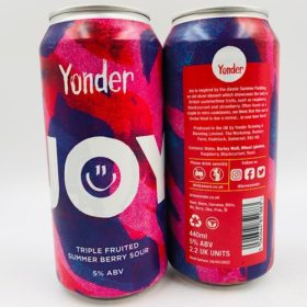 Yonder: Joy Triple Fruited Summer Berry Sour (440ml) - Hop Shop Aberdeen