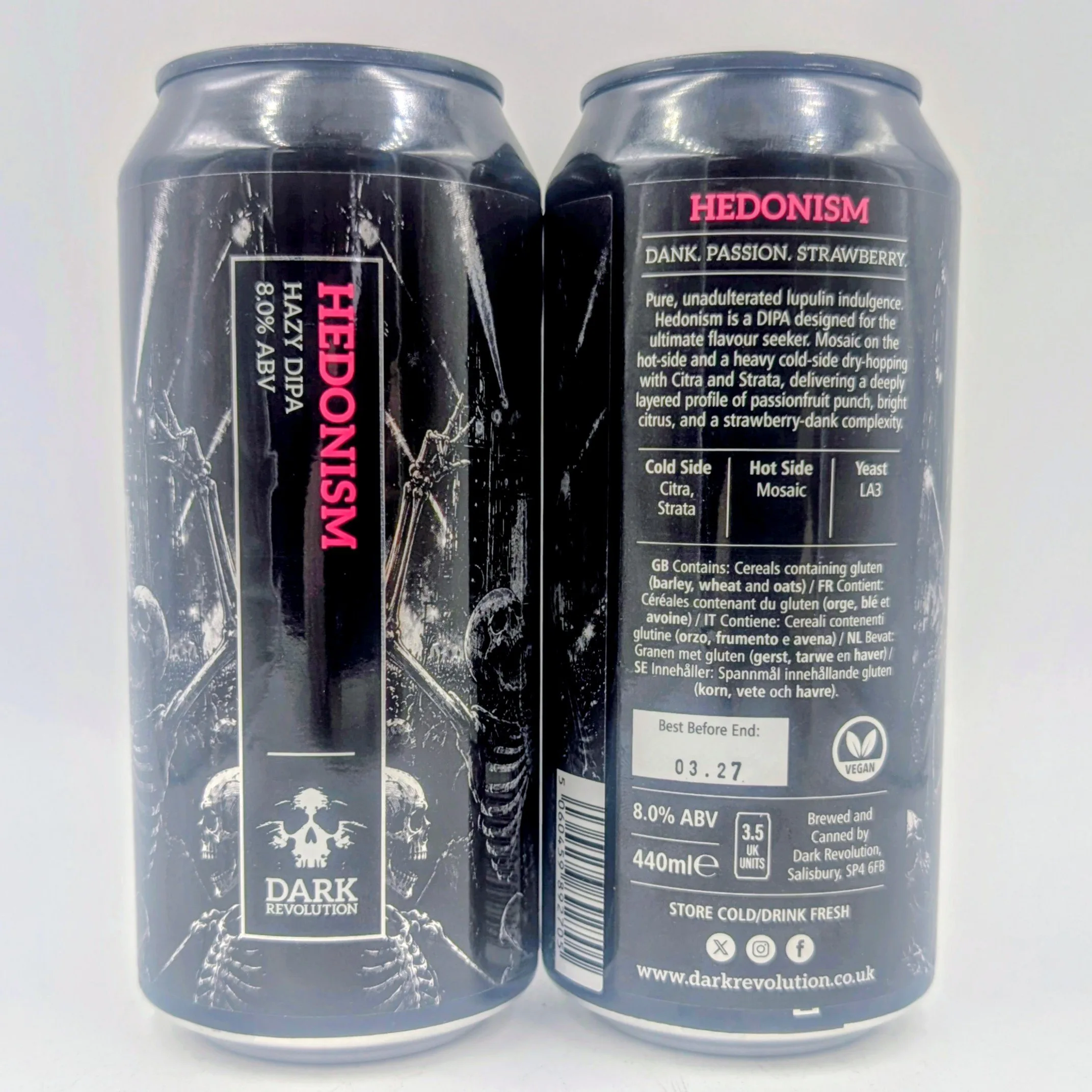 Dark Revolution: Hedonism Hazy DIPA (440ml)