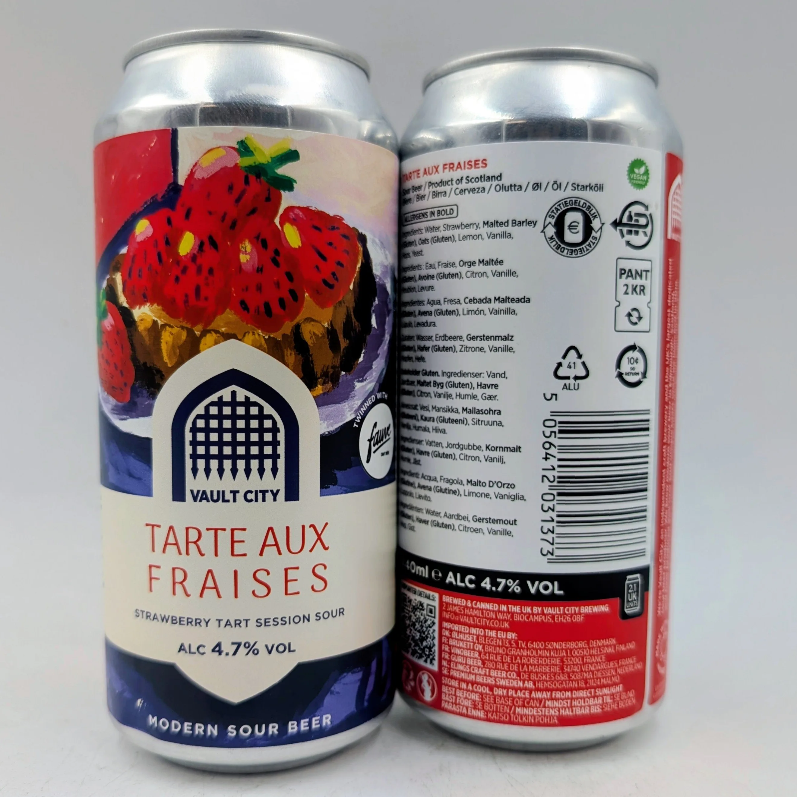 Vault City: Vault City: Tarte aux Fraises Sour (440ml) (440ml)